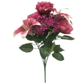 Peony & Lily Bush 44cm