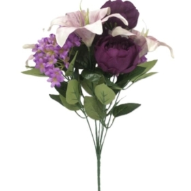 Peony & Lily Bush 44cm