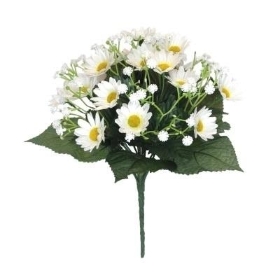 White Daisy & Gyp Bush 25cm
