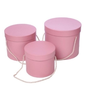 Large Dusky Hat Box Set of 3