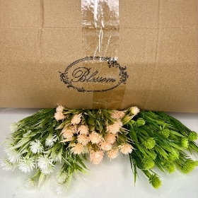 48 x Mini Thistle Pom Pom Bush