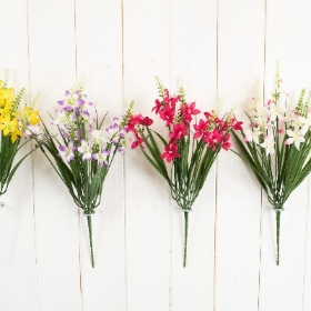 Spring Grass & Flower Bush