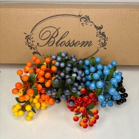 48 x Berry & Leaf Bush 30cm