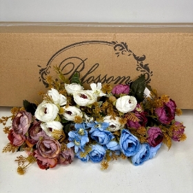 48 x Mini Ranunculus Bush 30cm