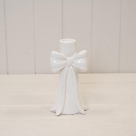 Draping Bow Candle Holder 17cm
