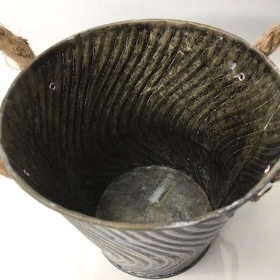 Round Metal Pot Rope Handles 13cm