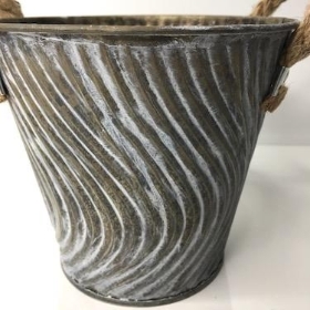 Round Metal Pot Rope Handles 13cm