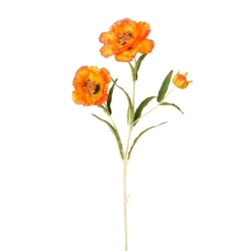 Orange Layered Poppy 53cm