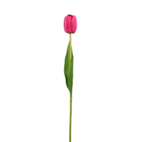 Hot Pink Tulip Real Touch 48cm