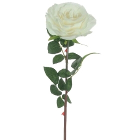 White Tudor Rose 74cm