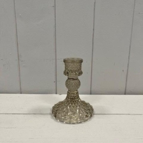 Smoky Candlestick 10cm