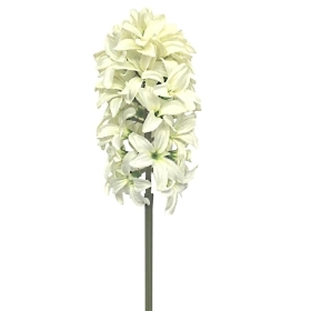 White Hyacinth Bundle 40cm