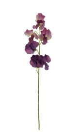 Purple Sweetpea Spray 42cm