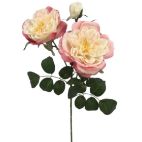 Pink Ivory Garden Rose 59cm
