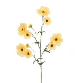 Yellow Butterfly Ranunculus 76cm