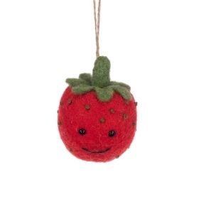 Felt Strawberry Hanger 8cm