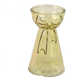 Yellow Bow Vase 15cm