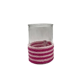 Pink Rope Vase 15cm
