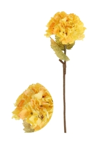 Yellow Ruffled Hydrangea 52cm