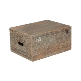 Oak Effect Wood Box 41cm