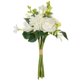 Ivory Rose & Dahlia Bundle 40cm