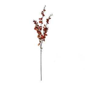 Orange Oncidium Orchid 78cm