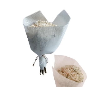 Ivory Sophie Rose Bouquet 40cm