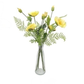 Yellow Floral Fantasy Vase 50cm