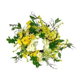 Yellow Spring Vibes Wreath 30cm