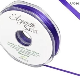 Purple Satin Ribbon 3mm