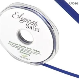 Navy Satin Ribbon 6mm