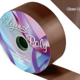 Chocolate Poly Ribbon 91m