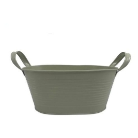 Green Cella Zinc Planter 25cm