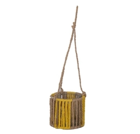 Yellow Rope Lantern 37cm
