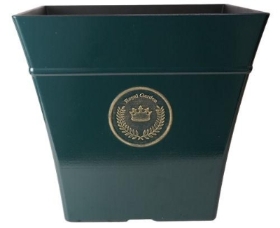 Deep Green Square Regency Planter 41cm