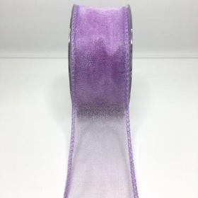 Lilac Organza Ribbon 50mm