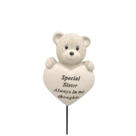 Sadly Missed Bear Stick 9cm