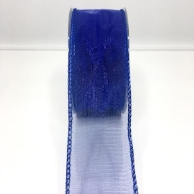 Royal Blue Organza Ribbon 50mm