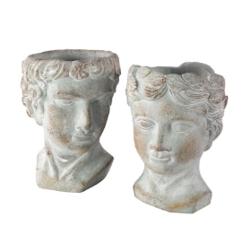 Roma Head Planter 18cm
