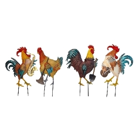 Cockerel Garden Stick 47cm