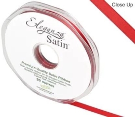 Red Satin Ribbon 6mm