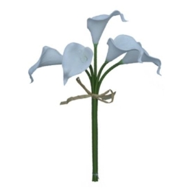 White Real Touch Calla Bundle 35cm