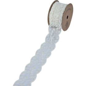Ivory Lace Ribbon 38mm