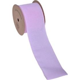 Pink Linen Ribbon 63mm