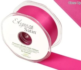 Fuchsia Satin Ribbon 38mm