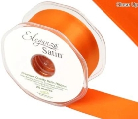Orange Satin Ribbon 38mm