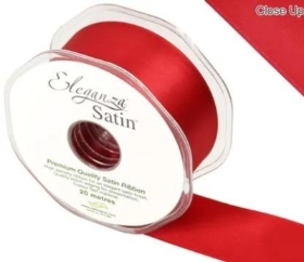 Red Satin Ribbon 38mm