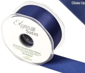 Navy Blue Satin Ribbon 38mm