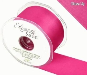 Fuchsia Satin Ribbon 50mm