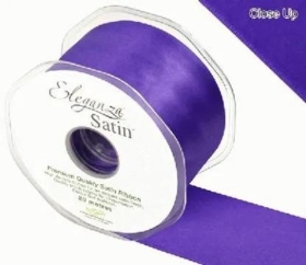 Purple Satin Ribbon 50mm